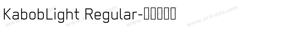 KabobLight Regular字体转换